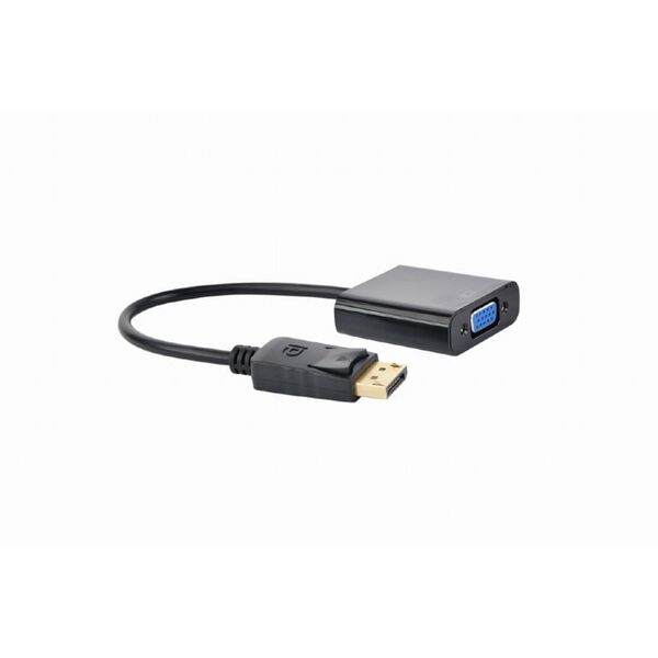 Adapter AV Gembird DisplayPort - D-Sub (VGA) czarny (A-DPM-VGAF-02)