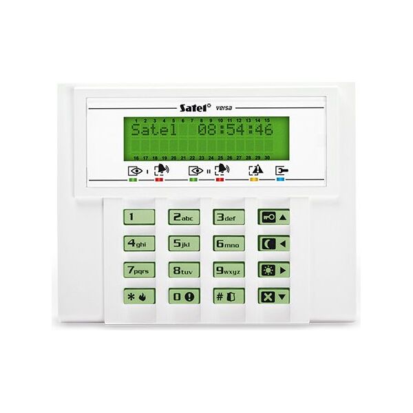 Satel Zestaw VERSA płyta główna VERSA 15, manipulator VERSA-LCD-GR, obudowa OPU-4 P (15-KLCD)