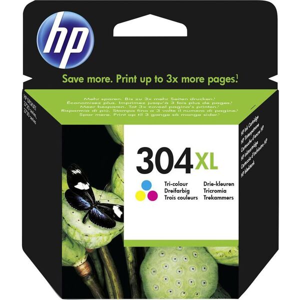 Tusz HP Oryginalny trójkolorowy wkład atramentowy 304XL (N9K07AE#UUS)