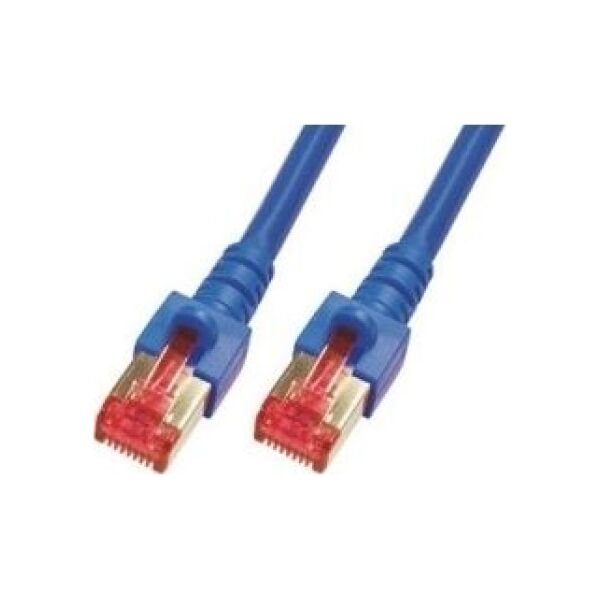 Mcab RJ45, kat. 6, S/FTP, 0.5m, niebieski (3260)