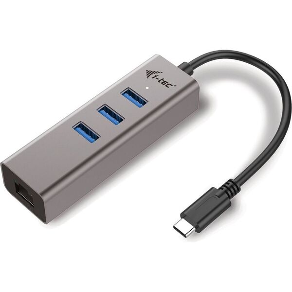 HUB USB I-TEC 1x RJ-45  + 3x USB-A 3.0 (C31METALG3HUB)