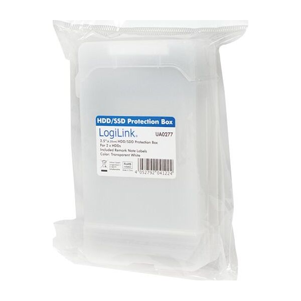 LogiLink Pudełko ochronne na dwa dyski twarde 2.5"  (UA0277)