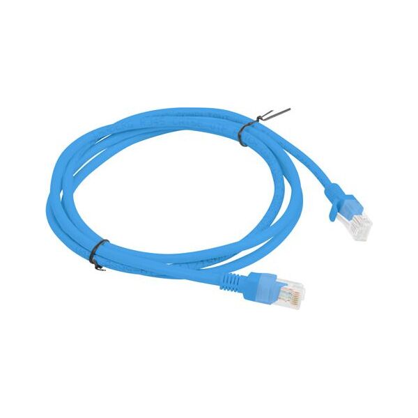 Lanberg Patchcord, Cat6, nieekranowany, 1m, niebieski (PCU6-10CC-0100-B)