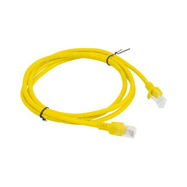 Lanberg Patchcord, Cat6, nieekranowany, 1.5m, żółty (PCU6-10CC-0150-Y)
