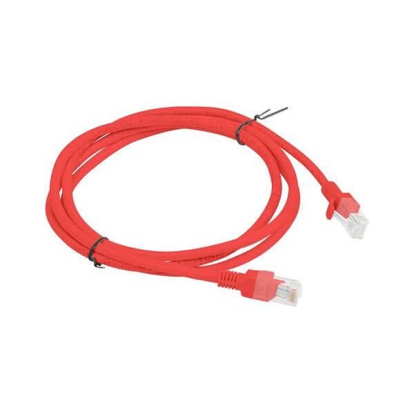 Lanberg Patchcord, Cat6, nieekranowany, 1.5m, czerwony (PCU6-10CC-0150-R)