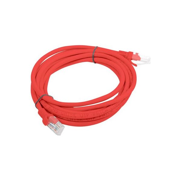 Lanberg Patchcord, Cat6, nieekranowany, 3m, czerwony (PCU6-10CC-0300-R)