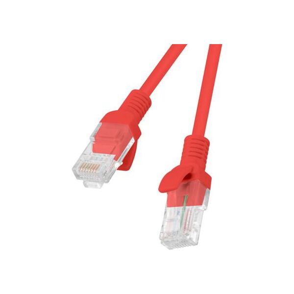 Lanberg Patchcord, Cat6, nieekranowany, 15m, czerwony PCU6-10CC-1500-R