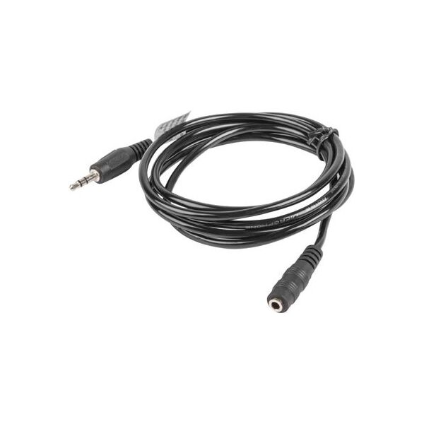 Kabel Lanberg Jack 3.5mm - Jack 3.5mm 1.5m czarny (CA-MJFJ-10CC-0015-BK)