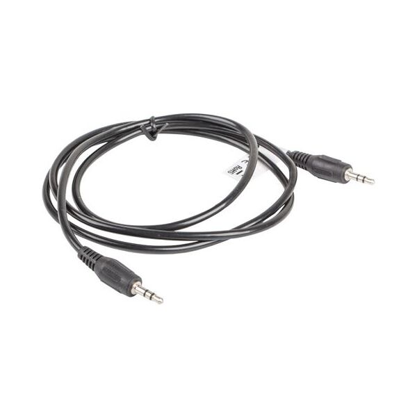Kabel Lanberg Jack 3.5mm - Jack 3.5mm 2m czarny (CA-MJMJ-10CC-0020-BK)
