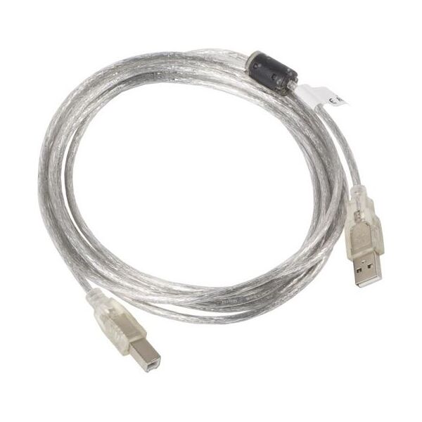 Kabel USB Lanberg USB-A - 3 m Przezroczysty (CA-USBA-12CC-0030-TR)