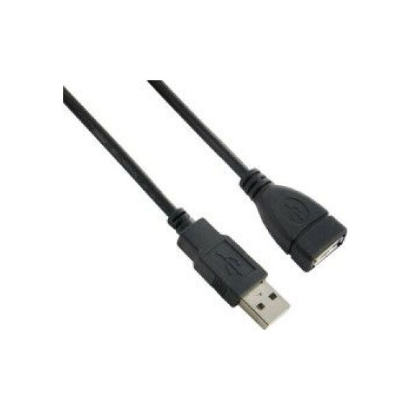 Kabel USB Lanberg USB-A - USB-A 0.7 m Czarny (CA-USBE-10CC-0007-BK)