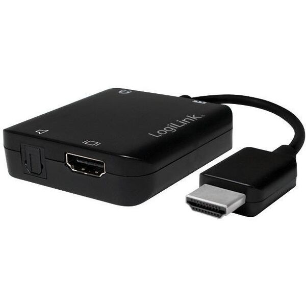 Adapter AV LogiLink HDMI - Toslink czarny (CV0106)