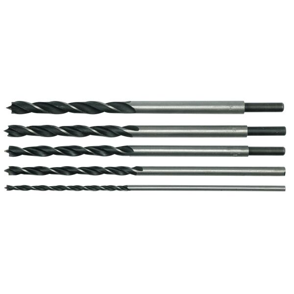 Wiertło Vorel do drewna kręte walcowe 6 10 12 13 14 8mm zestaw (22460)