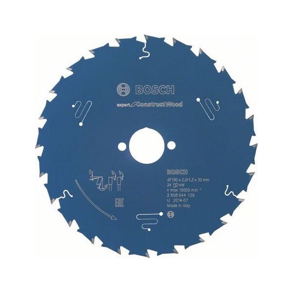 Bosch Tarcza pilarska Expert for Construct Wood 190 x 30mm 24z (2608644139)