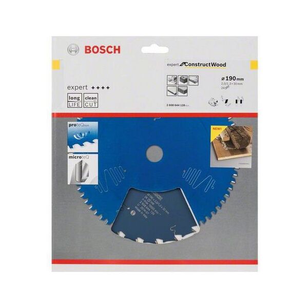 Bosch Tarcza pilarska Expert for Construct Wood 190 x 30mm 24z (2608644139)