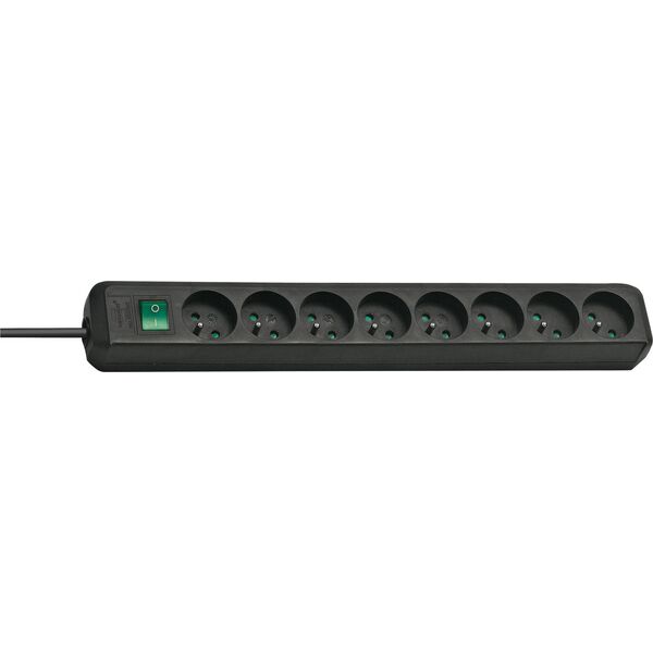 Listwa zasilająca Brennenstuhl Eco-Line 8 gniazd 3 m czarna (1159301018)