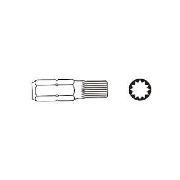 Jonnesway Końcówka SPLINE XZN M10x75mm 6-kąt 10mm D10M75M10A