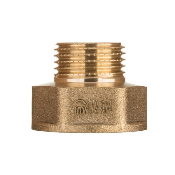 Invena Redukcja nakrętno–wkrętna gwint wewn./ zewn. 3/4x1/2" - ZM-10-153