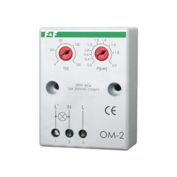 F&F Ogranicznik poboru mocy n/t 16A 200-2000W OM-2