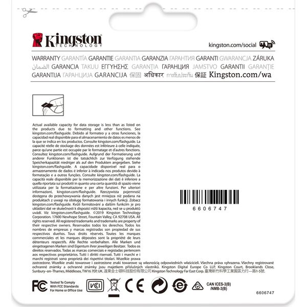 Karta Kingston Endurance MicroSDXC 128 GB Class 10 UHS-I/U1 A1  (SDCE/128GB)