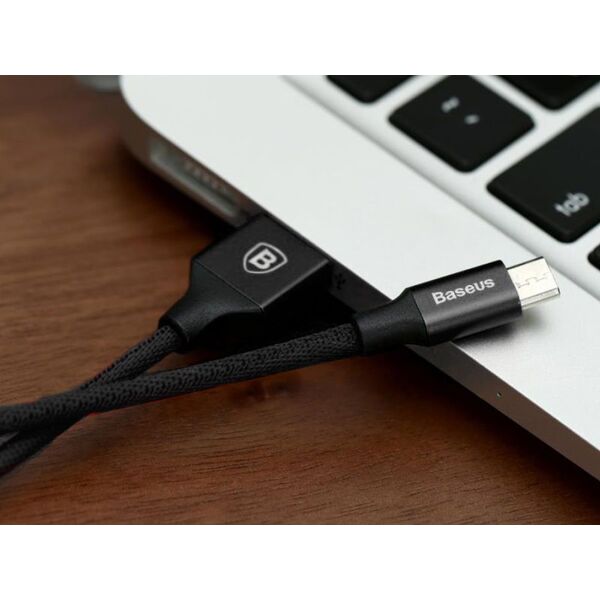 Kabel USB Baseus USB-A - microUSB 1.5 m Czarny (30460-uniw)