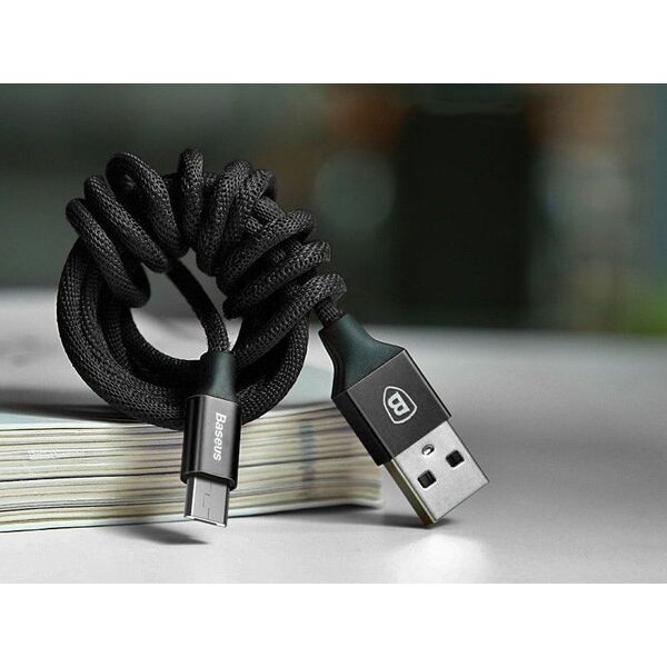 Kabel USB Baseus USB-A - microUSB 1.5 m Czarny (30460-uniw)