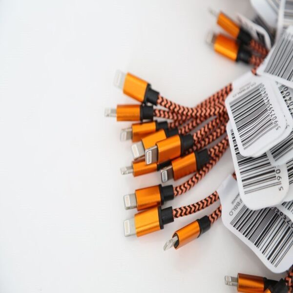 Kabel USB Omega USB-A - Lightning 1 m Pomarańczowy (OUFBBLO)