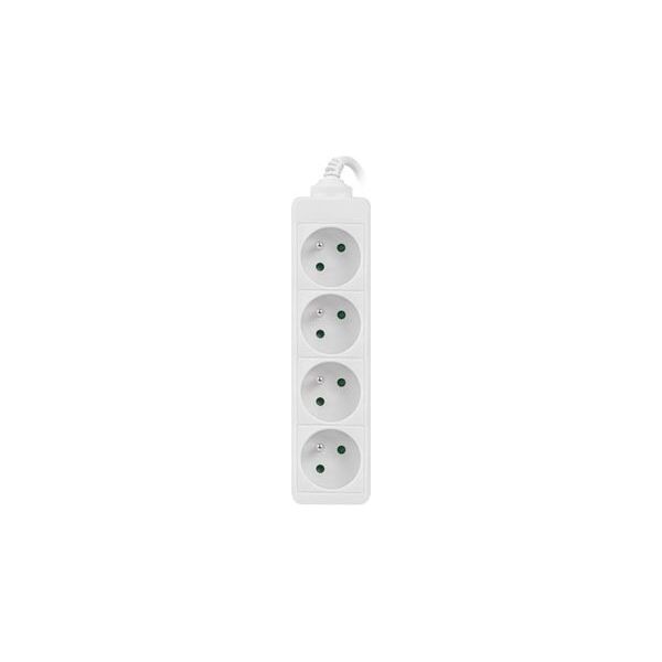 Lanberg Listwa zasilająca 1.5m, biała, 4 gniazda (PS0-04E-0150-W)