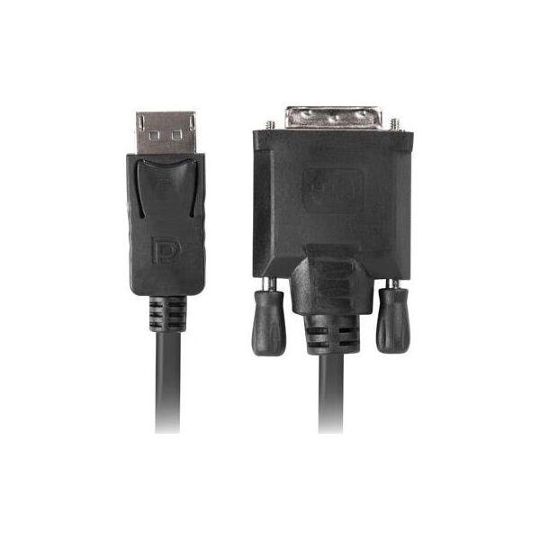 Kabel Lanberg DisplayPort - DVI-D 3m czarny (CA-DPDV-10CU-0030-BK)