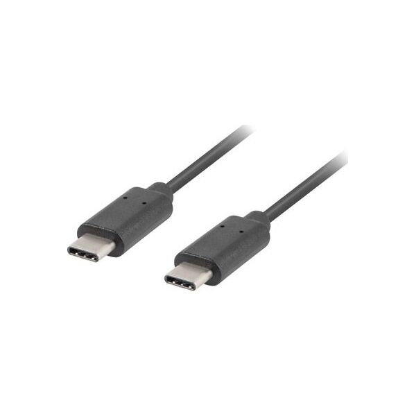 Kabel USB Lanberg USB-C - USB-C 0.5 m Czarny (CA-CMCM-31CU-0005-BK)