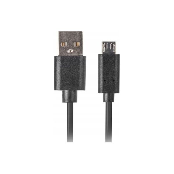 Kabel USB Lanberg USB-A - microUSB 3 m Czarny (CA-USBM-20CU-0030-BK)