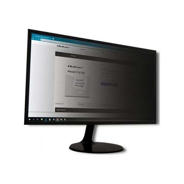 Filtr Qoltec prywatyzujący RODO | 21.5'' | 16:9
