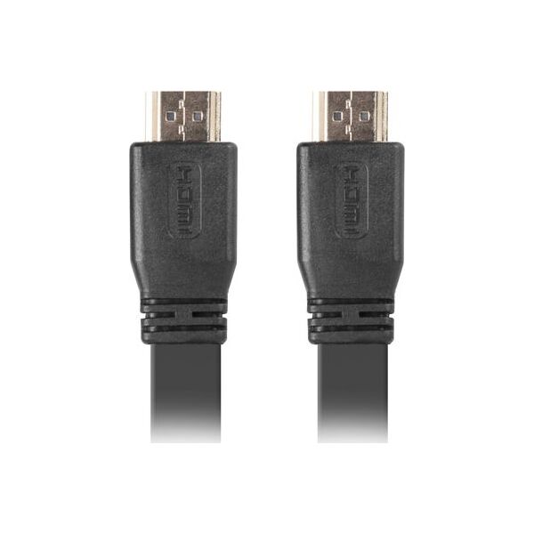 Kabel Lanberg HDMI - HDMI 0.5m czarny (CA-HDMI-21CU-0005-BK)