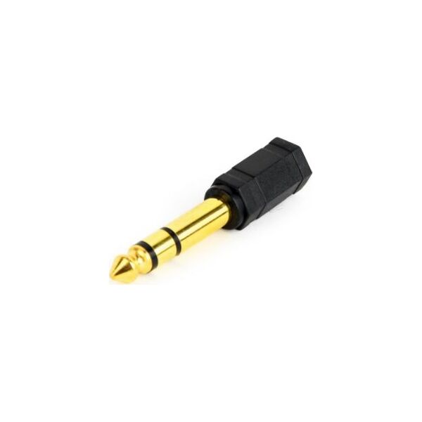 Adapter AV Gembird Jack 6.35mm - Jack 3.5mm czarny (A-6.35M-3.5F)