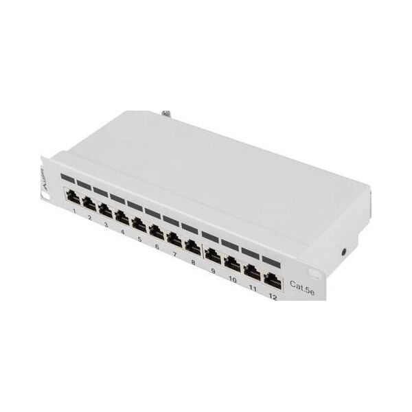 Lanberg Patch panel 1U 10" 12x RJ-45 Kat.5E Szary (PPF5-9012-S)