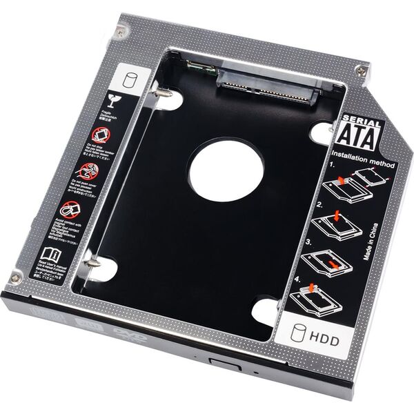 Kieszeń Akyga Ramka w miejsce napędu DVD Slim 13mm (AK-CA-56)