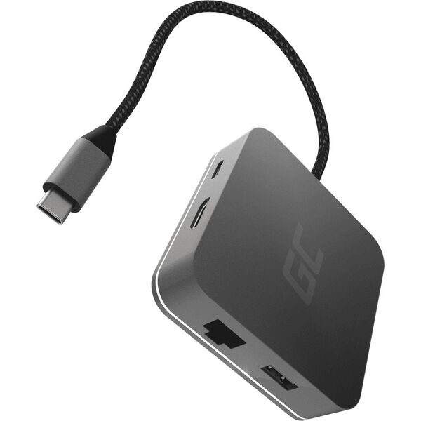 Stacja/replikator Green Cell 6w1 USB-C (AK61)