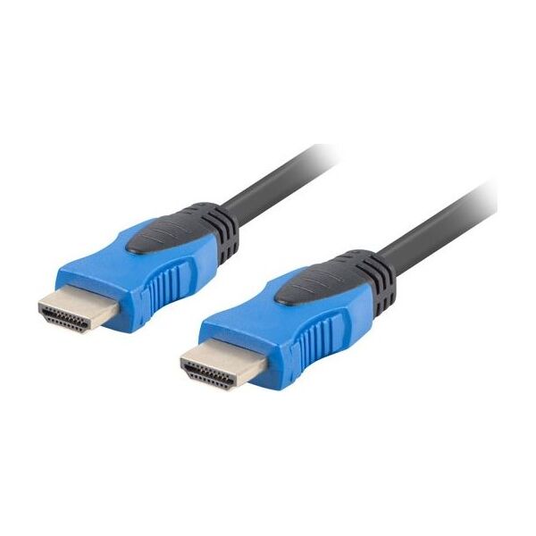 Kabel Lanberg HDMI - HDMI 15m niebieski (CA-HDMI-20CU-0150-BK)