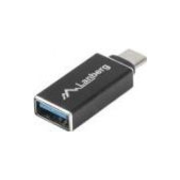 Adapter USB Lanberg USB-C - USB Czarny  (AD-UC-UA-02)