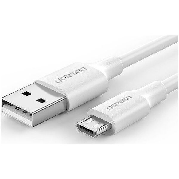 Kabel USB Ugreen USB-A - microUSB 2 m Biały (60143)