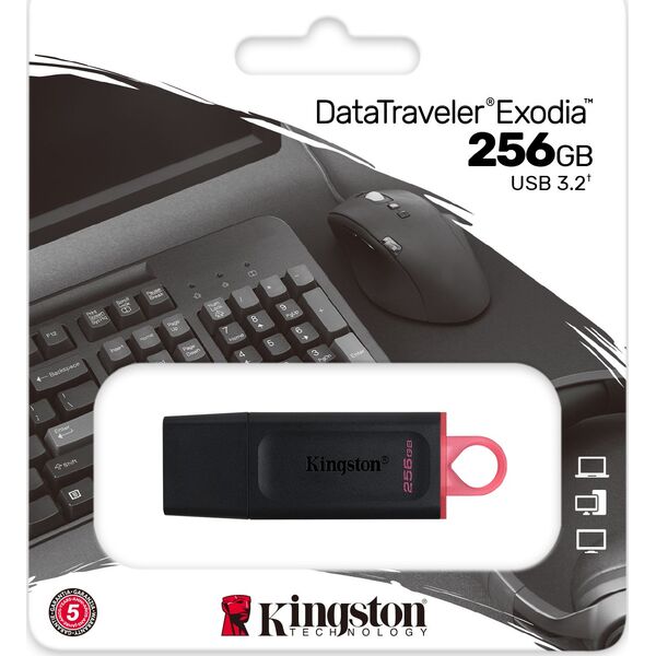 Pendrive Kingston DataTraveler Exodia, 256 GB  (DTX/256GB)