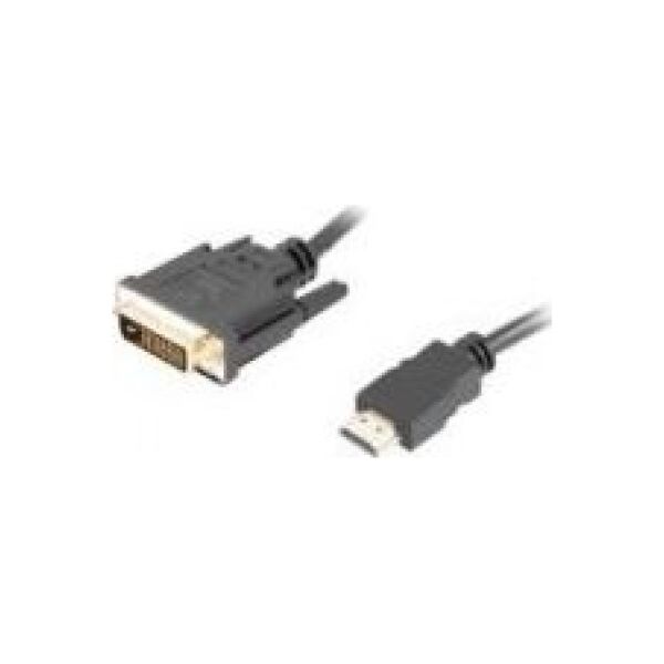 Kabel Lanberg HDMI - DVI-D 1.8m czarny (CA-HDDV-20CU-0018-BK)