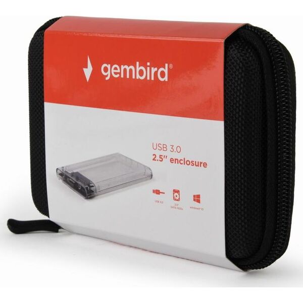Kieszeń Gembird 2.5" SATA - USB 3.0 (EE2-U3S9-6)