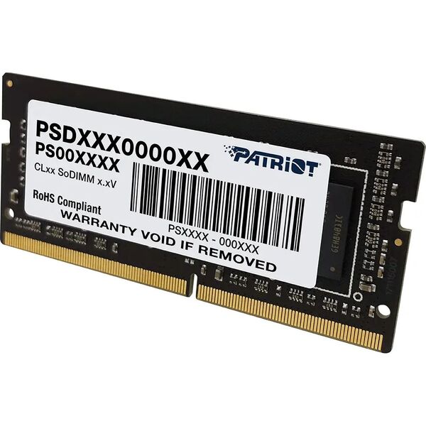 Pamięć do laptopa Patriot Signature, SODIMM, DDR4, 8 GB, 2666 MHz, CL19 (PSD48G266681S)