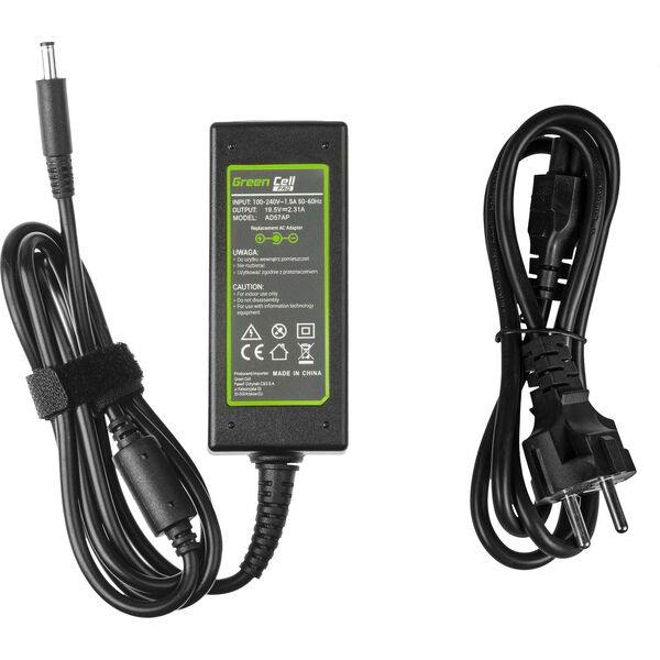 Zasilacz do laptopa Green Cell 45 W, 3 mm, 2.3 A, 19.5 V (AD57AP)