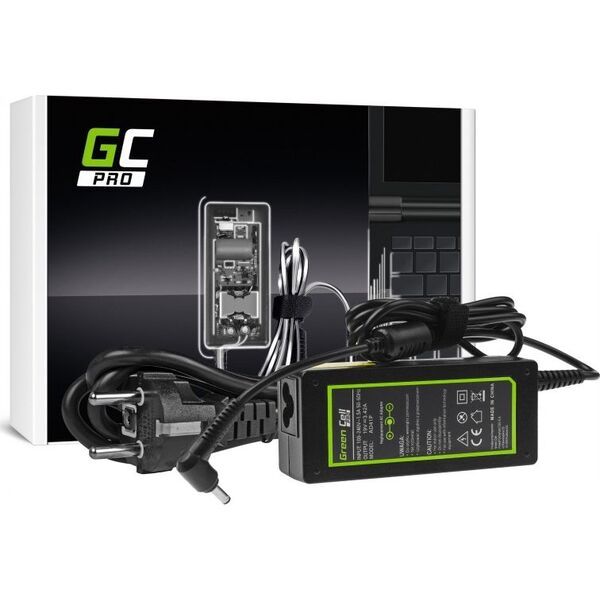 Zasilacz do laptopa Green Cell 65 W, 1.35 mm, 3.4 A, 19 V (AD41P)