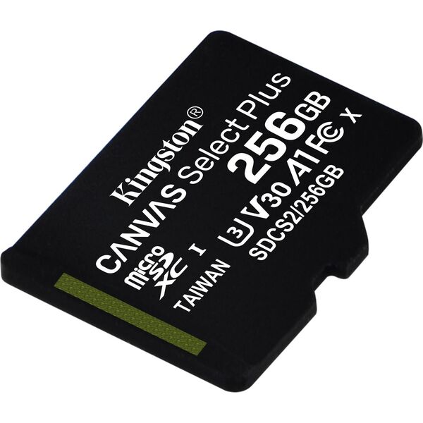 Karta Kingston Canvas Select Plus MicroSDXC 256 GB Class 10 UHS-I/U1 A1 V10 (SDCS2/256GBSP)