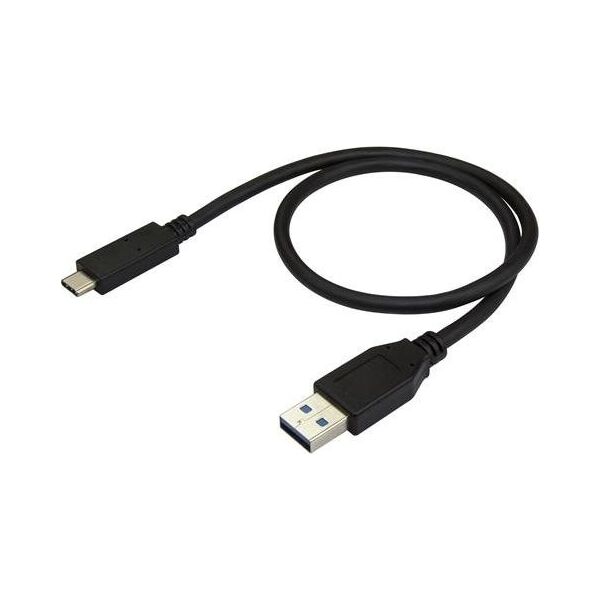 Kabel USB StarTech USB-A - USB-C 0.5 m Czarny (USB31AC50CM)