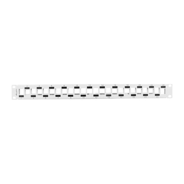 Lanberg Patch panel 19" 1U pusty 24x slot Szary (PPKS-1224-S)
