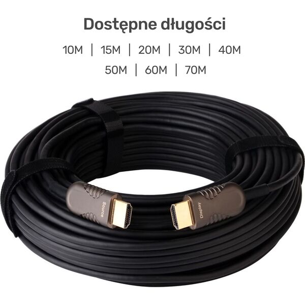Kabel Unitek HDMI - HDMI 60m czarny (Y-C1034BK)